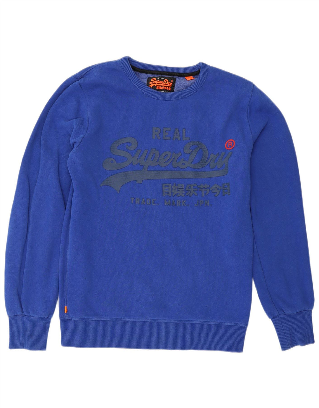 Superdry Sweat-Shirt Graphique Homme Bleu Moyen Coton
