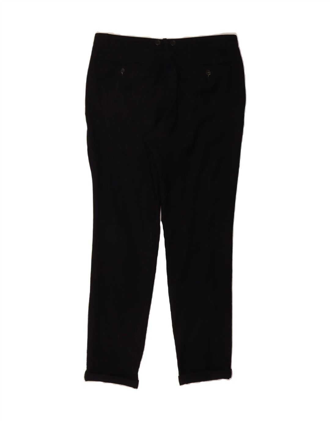 ICEBERG Mens Pegged Chino Trousers IT 48 Medium W32 L32 Navy Blue Wool Vintage Iceberg and Second-Hand Iceberg from Messina Hembry 