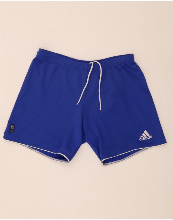 Adidas Mens Climalite Sport Shorts Small  Blue Polyester