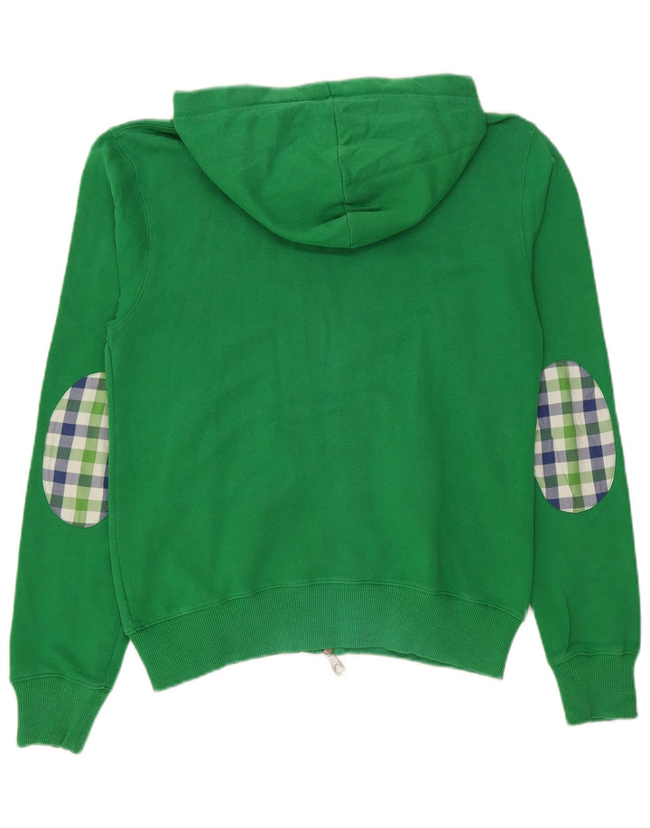 Sundek Herren-Kapuzenpullover mit Reißverschluss, mittelgrüne Baumwolle