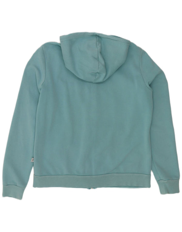 Puma Damen Graphic Zip Hoodie Pullover UK 14 Large Blau