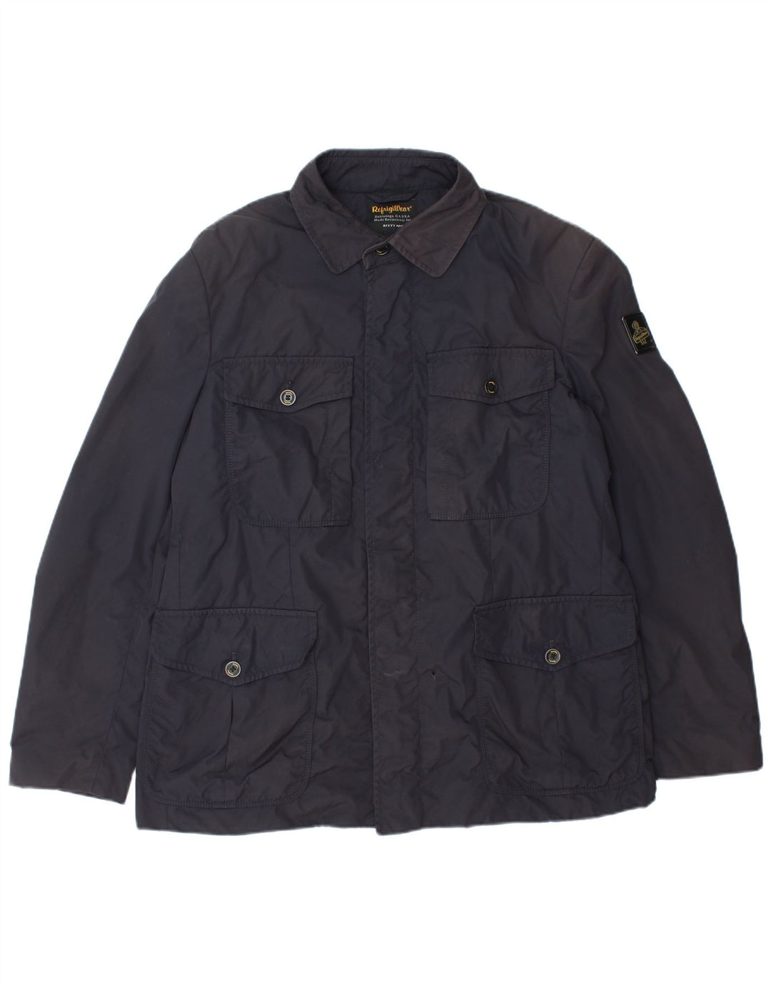 Refrigiwear Mens Utility Jacket UK 44 2XL Navy Blue Nylon