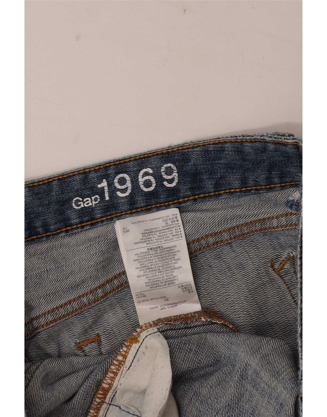 Gap Damen Bootcut-Jeans W31 L28 Blaue Baumwolle