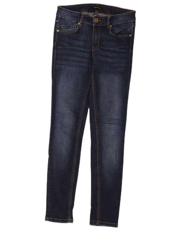 Massimo Dutti Damen Skinny Jeans EU 36 XS W26 L28 Marineblau