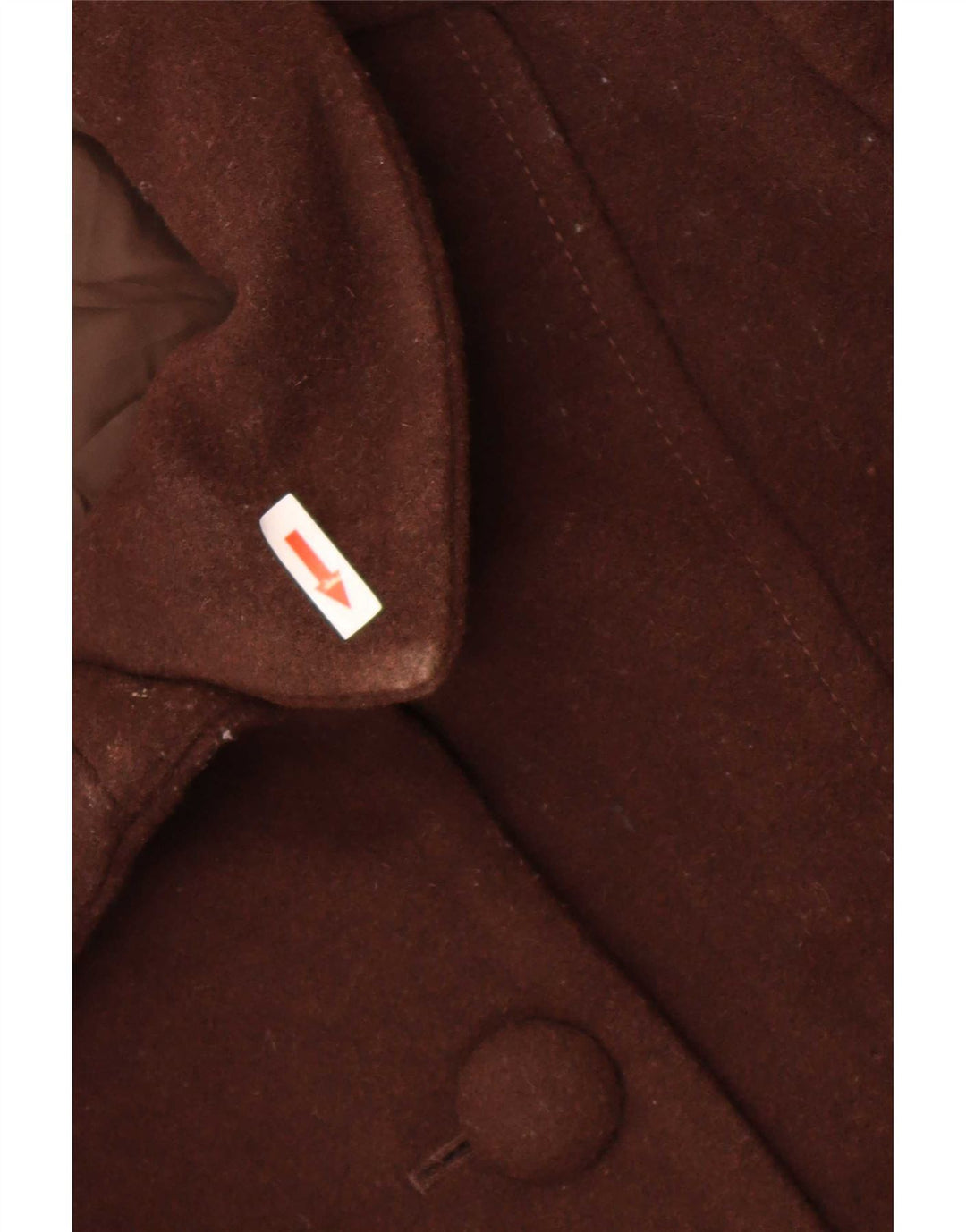Marks & Spencer Dame Overfrakke UK 18 XL Brun Ny Uld