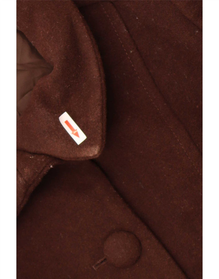 Marks & Spencer Dame Overfrakke UK 18 XL Brun Ny Uld