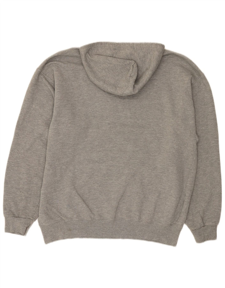 Russell Athletic Mens Hoodie Jumper Large Grey Cotton