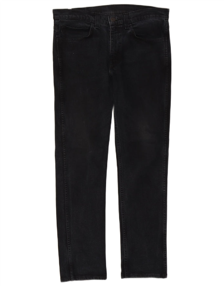 Levi's Mens 511 Slim Jeans W34 L32 Black Cotton