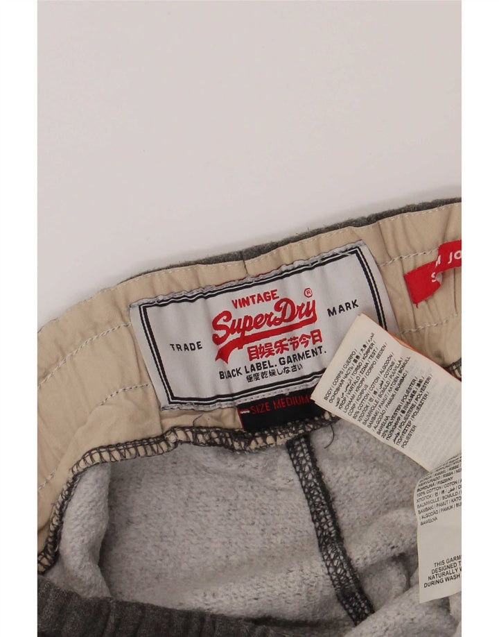 Superdry Pantalon De Survêtement Graphique Homme Gris Moyen Coton