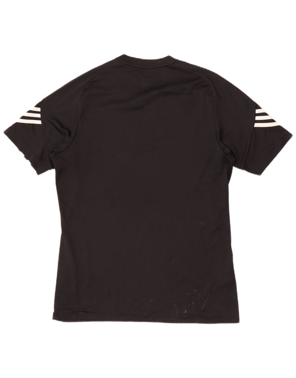Adidas Herre Climalite Grafisk T-Shirt Top Medium Sort
