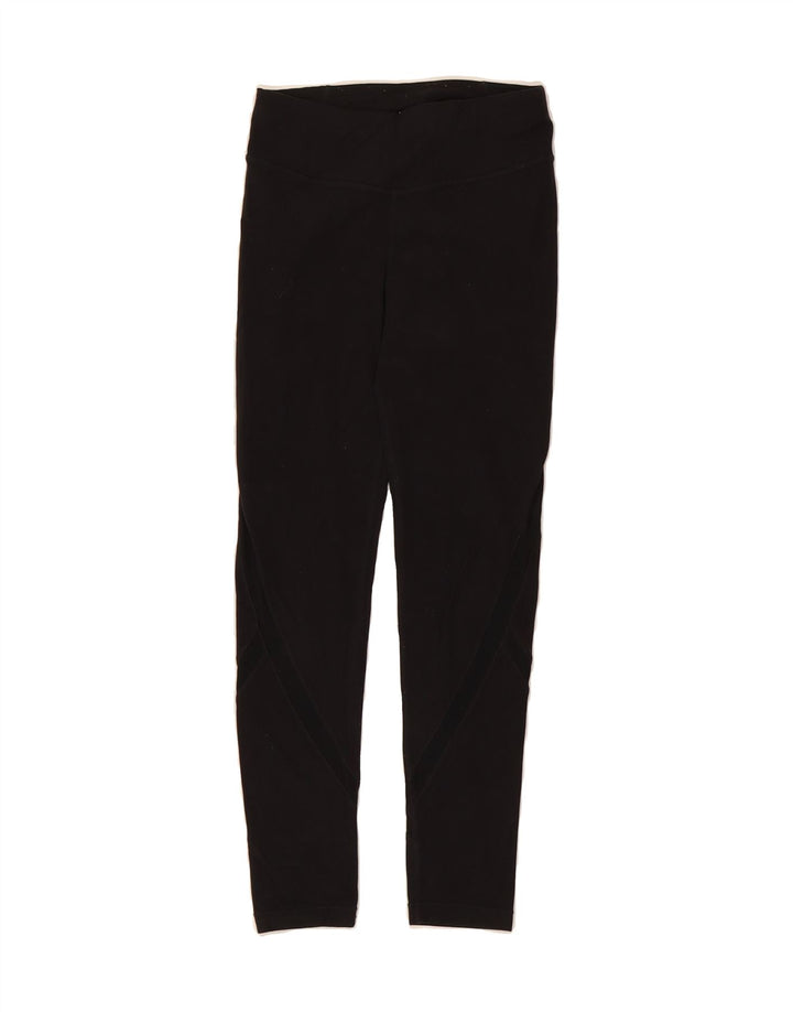 ATHLETA Girls Leggings 11-12 Years Large Black Nylon Vintage Athleta and Second-Hand Athleta from Messina Hembry 
