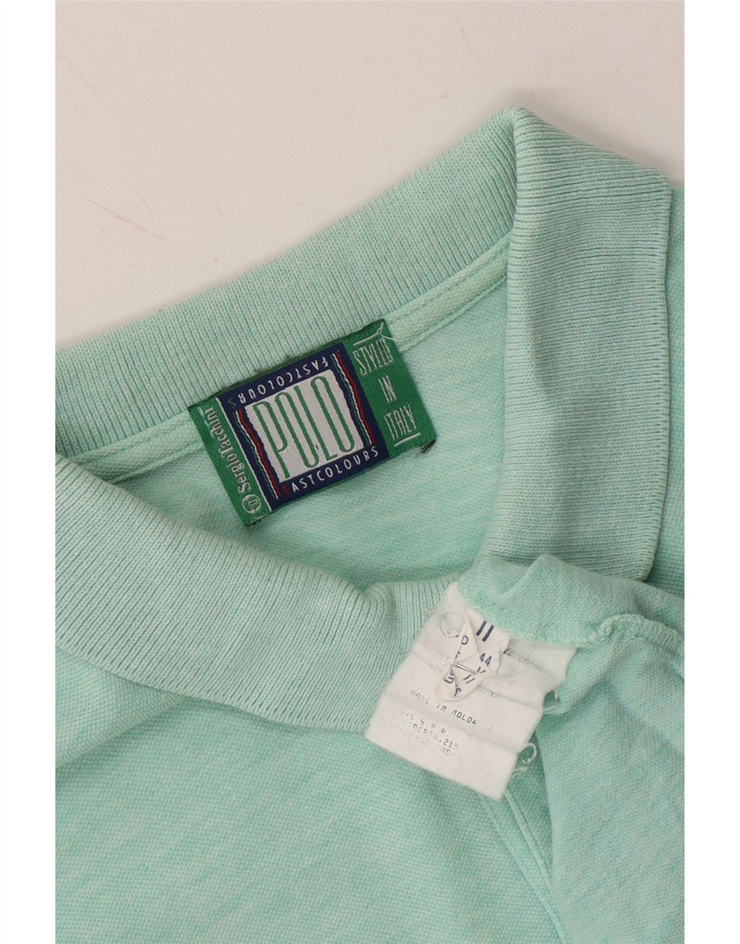 SERGIO TACCHINI Mens Polo Shirt IT 44 XS Green Cotton Vintage Sergio Tacchini and Second-Hand Sergio Tacchini from Messina Hembry 