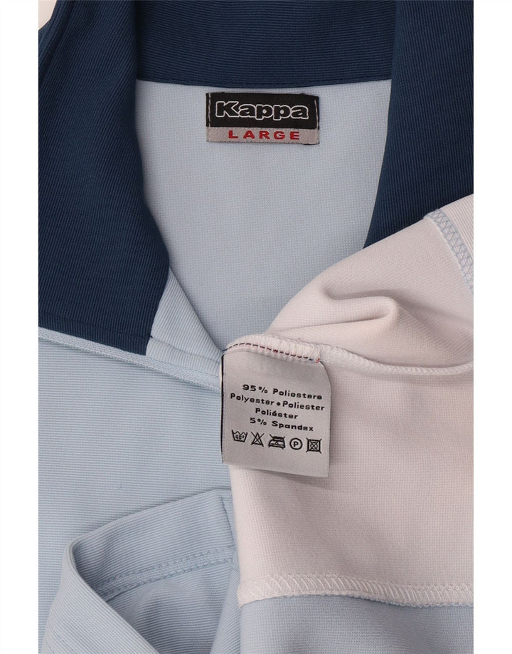 Kappa Γυναικεία αθλητική φόρμα Top Jacket UK 16 Large Blue Colourblock Polyester
