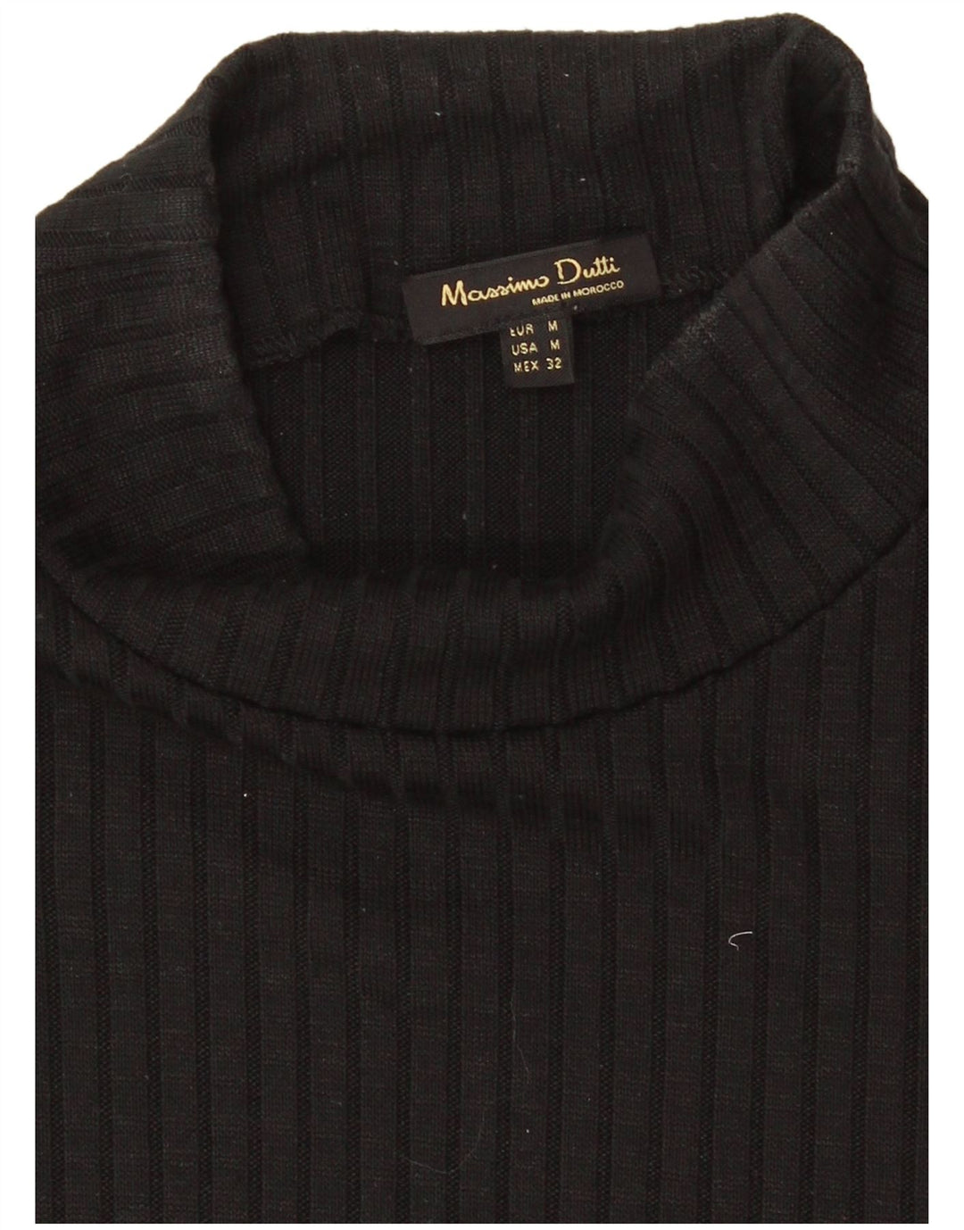 Massimo Dutti Womens Short Sleeve Maxi Jumper Dress UK 12 Medium Black