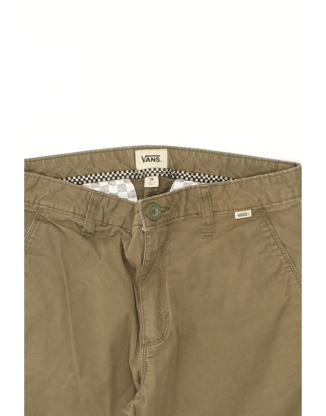 VANS Womens Slim Chino Trousers W28 L28 Beige Vintage Vans and Second-Hand Vans from Messina Hembry 