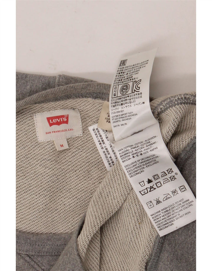 Levi's Sweatshirt Graphic Sweatshirt Jumper Homme Gris Moyen Moucheté Coton