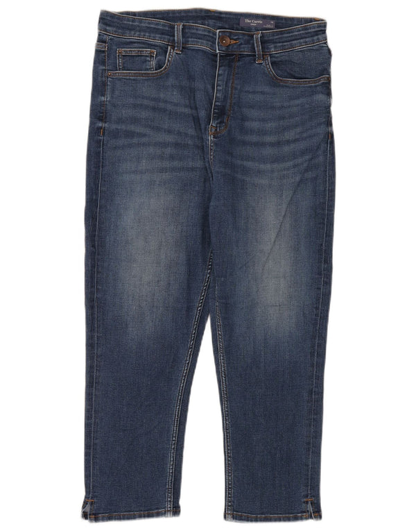 Marks & Spencer Vaqueros Capri The Carrie para Mujer Reino Unido 14 Grande W32 L22 Azul