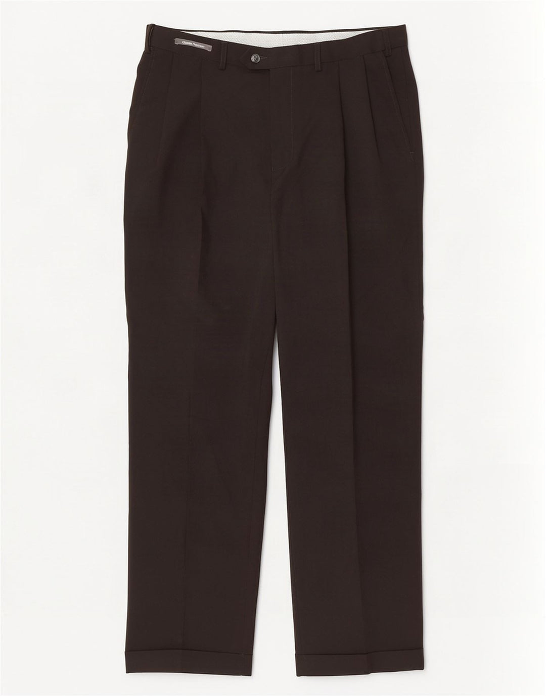 Calça masculina Marks & Spencer com pegged terno W34 L31 poliéster preto