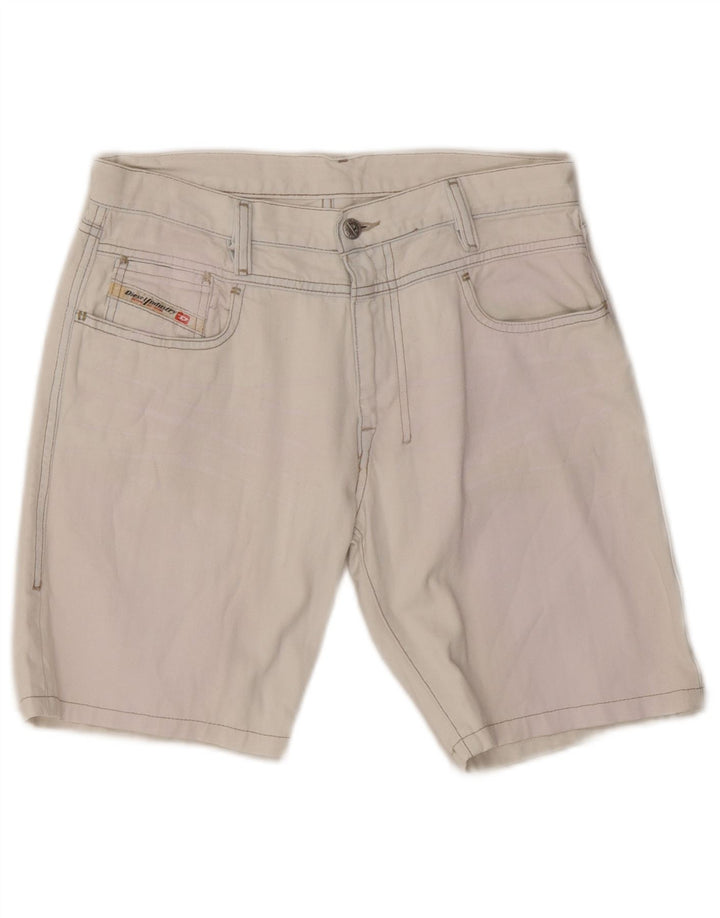 DIESEL Womens Denim Shorts W31 Medium  White Cotton