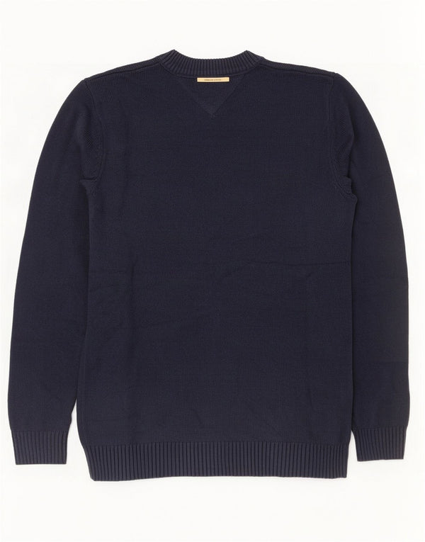 Tommy Hilfiger Pull à col rond pour homme Small Bleu marine Colourblock