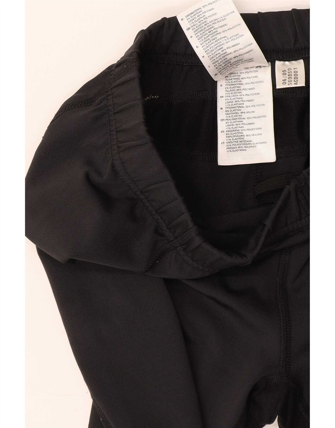 Adidas Mujer Climacool Chándal Pantalones UK 14 Mediano Negro Poliéster