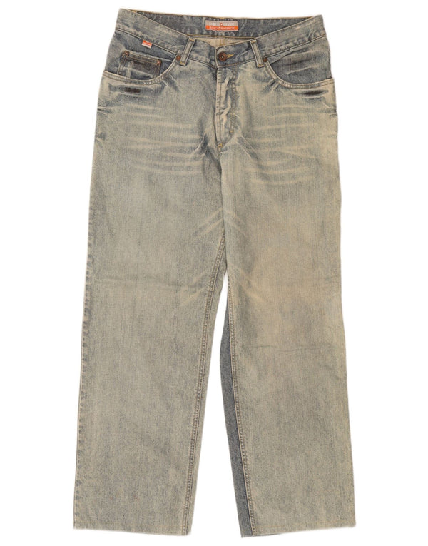 Мужские прямые джинсы Enrico Coveri IT 48 Medium W34 L28 Синий хлопок