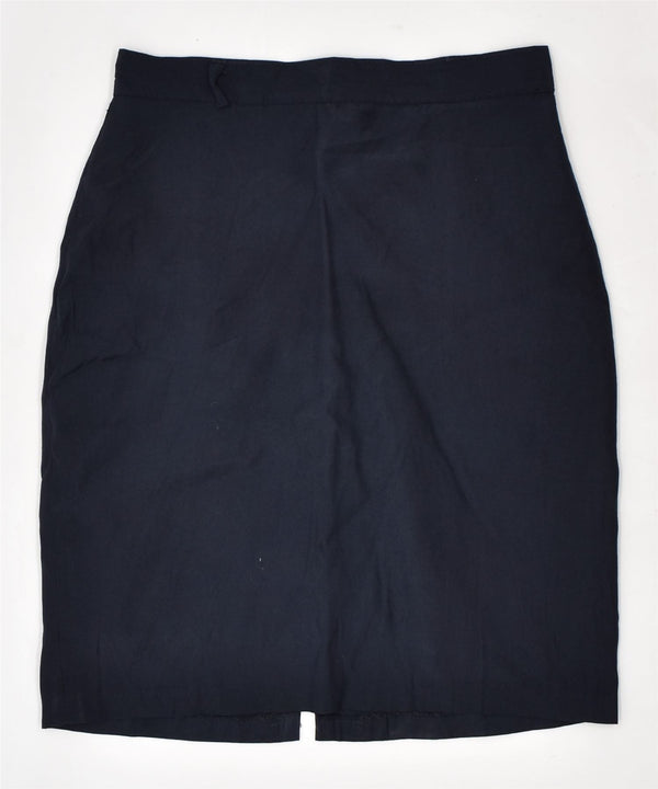COCK FASHION Damska spódnica ołówkowa z wysokim stanem IT 44 Medium W27 Granatowa