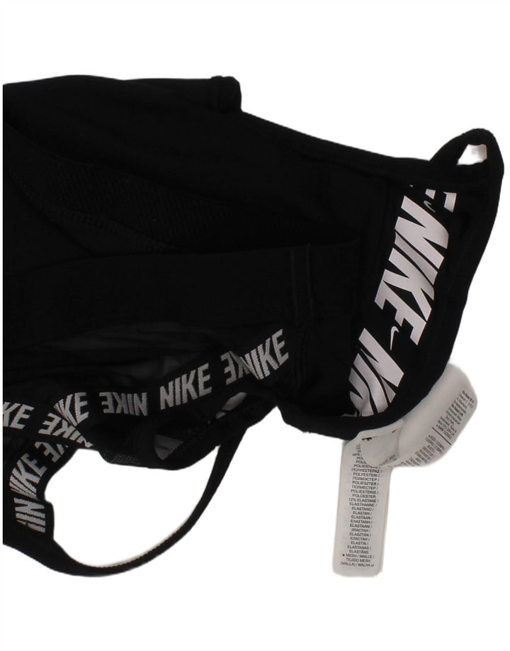 Nike Womens Padded Sport Bra Top Small Black Polyester Sports