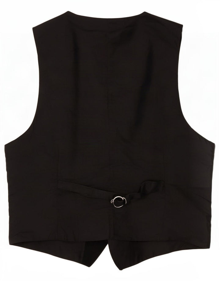 C&A Herre ruskindsvest XL sort læder