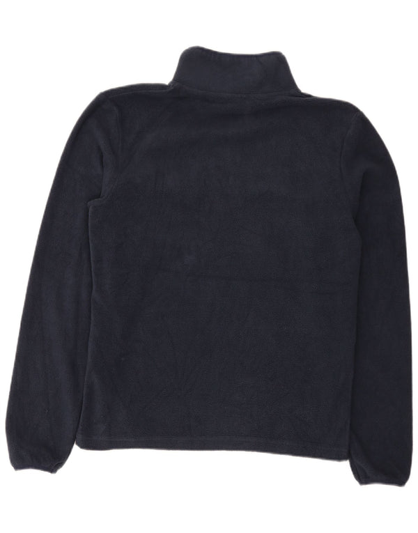 Jack & Jones Mens Zip Neck Fleece Jumper Small Navy Blue Polyester