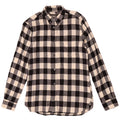 Camicia da uomo in flanella French Connection, cotone a quadri neri medi