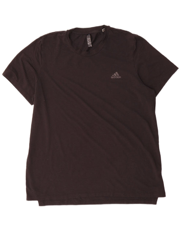 T-shirt Adidas da uomo a maniche corte Top XL poliestere nero