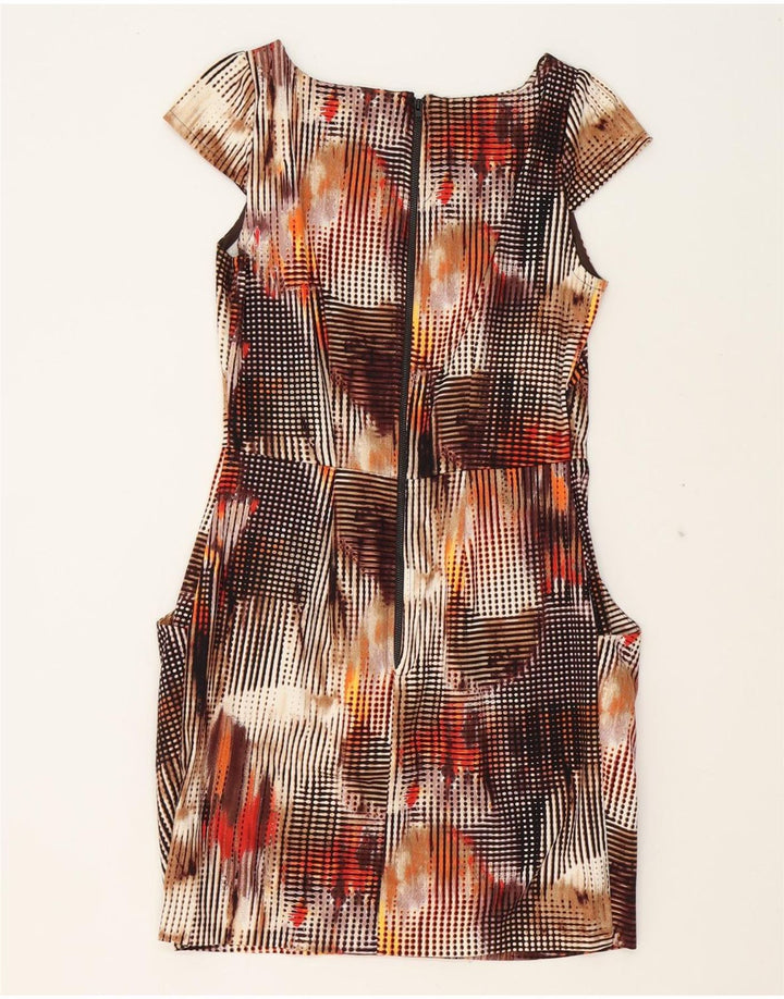 CLOSET Womens Sheath Dress UK 10 Small  Multicoloured Spotted Cotton Vintage CLOSET and Second-Hand CLOSET from Messina Hembry 