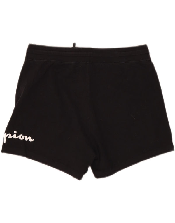 Pantaloncini sportivi grafici da donna Champion UK 14 grandi cotone nero