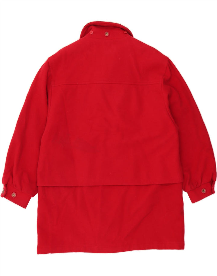 DANNIMAC Womens Overcoat UK 16 Large Red New Wool Vintage Dannimac and Second-Hand Dannimac from Messina Hembry 