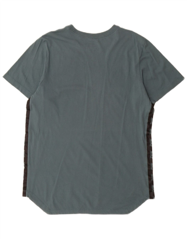 Nike Mens Graphic T-Shirt Top Large Grey Colourblock