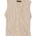 Colete feminino RENE LEZARD UK 12 algodão branco médio