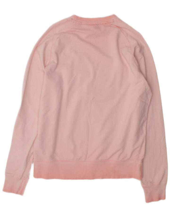 Nike Womens Graphic Sweatshirt Jumper UK 14 Medium Pink Cotton
