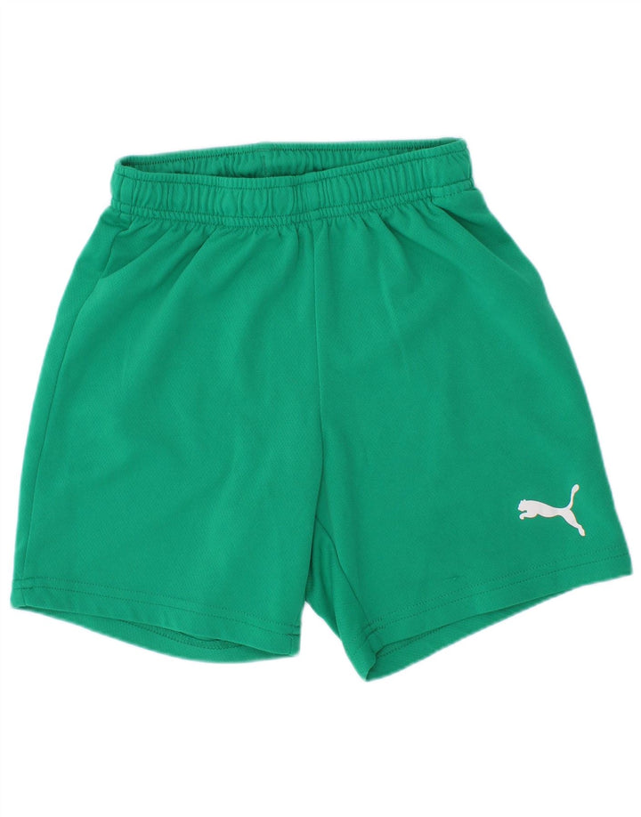Puma Boys sport rövidnadrág 7-8 éves zöld poliészter