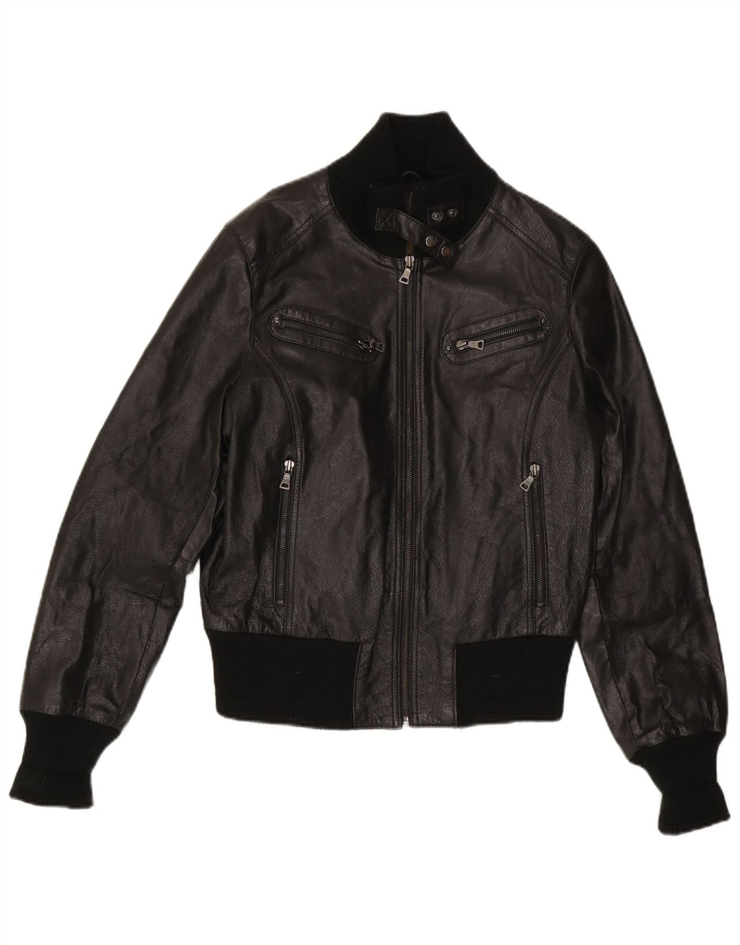 Giacca in Pelle Donna Conbipel Crop IT 48 XL Nera