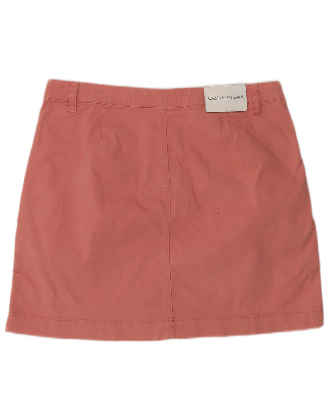 Calvin Klein Womens Mini Skirt Large W32 Pink Cotton