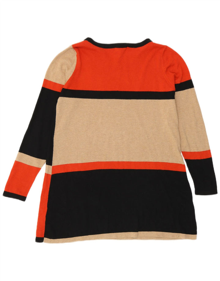 Maglione maglione girocollo da donna Marks & Spencer UK 14 arancione medio