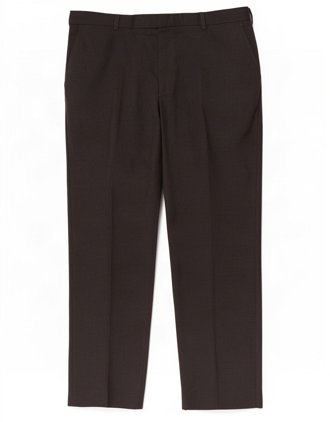 Pantaloni da abito dritti da uomo Marks & Spencer W42 L33 poliestere nero