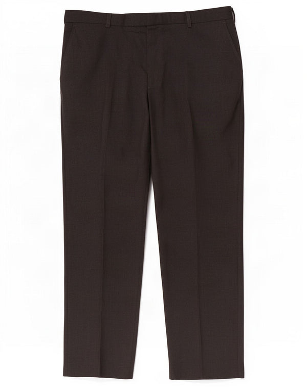 Pantaloni da abito dritti da uomo Marks & Spencer W42 L33 poliestere nero