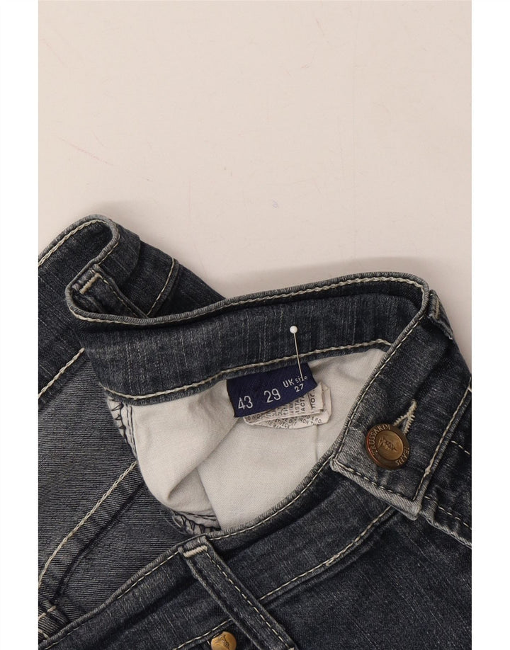 TRUSSARDI Womens Straight Jeans W27 L29 Blue Cotton Vintage Trussardi and Second-Hand Trussardi from Messina Hembry 