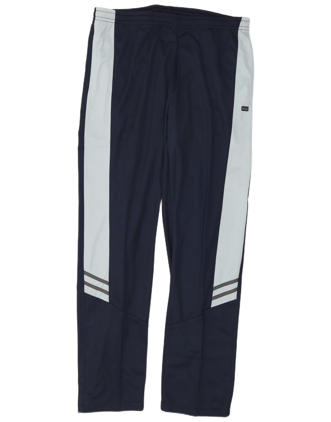 Asics Mens Tracksuit Trousers XL  Navy Blue Colourblock Polyester