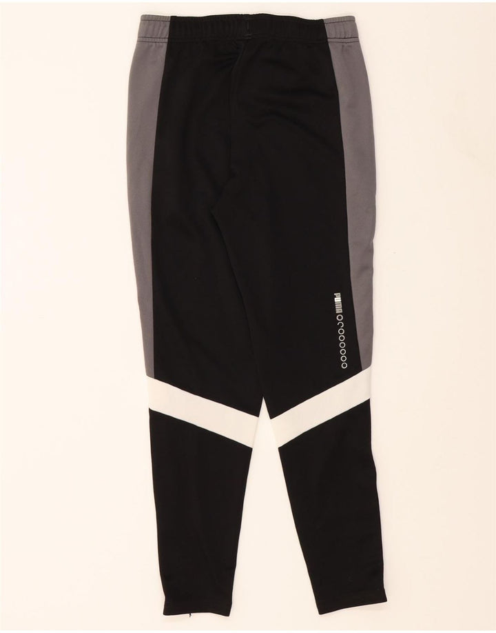 PUMA Boys Tracksuit Trousers 11-12 Years  Black Colourblock Vintage Puma and Second-Hand Puma from Messina Hembry 