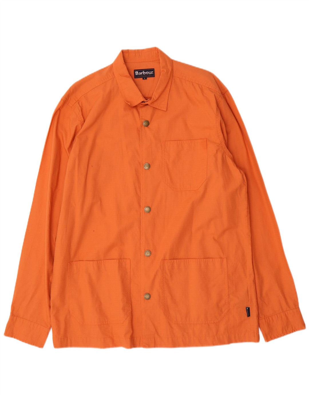 Barbour Mens Utility dzseki UK 40 nagy narancssárga pamut