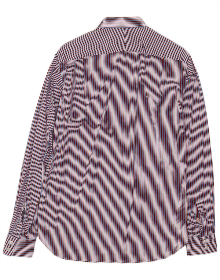 BEN SHERMAN Mens Shirt Size 15 Medium Blue Striped Cotton