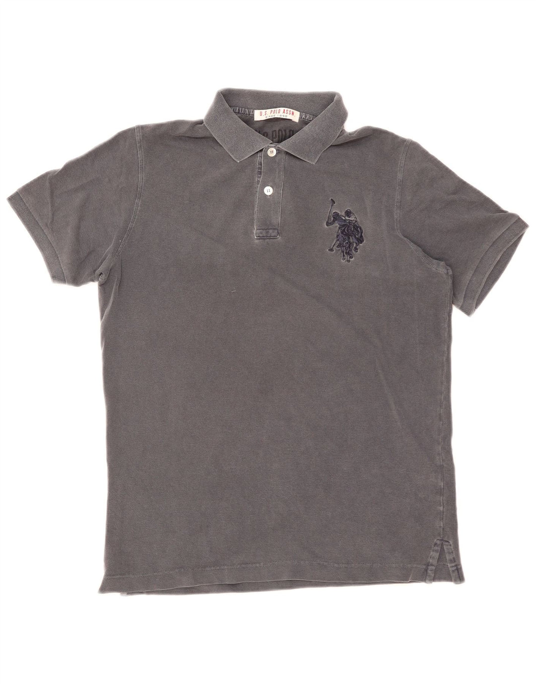 U.S. Polo Assn. Mens Polo Shirt Medium Grey Cotton